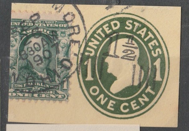 U.S. Scott #U511 Embossed Stamp - Stationery & Wrappers - Used Single