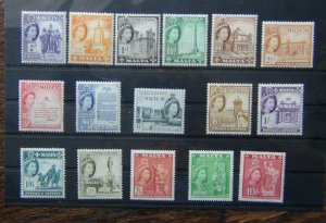 Malta 1956 - 58 to 10s MM