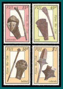 Fiji 1986 Ancient War Clubs, MNH #560-563,SG747-SG750