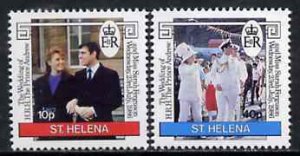 ST. HELENA - 1986 - Royal Wedding - Perf 2v Set - Mint Never Hinged