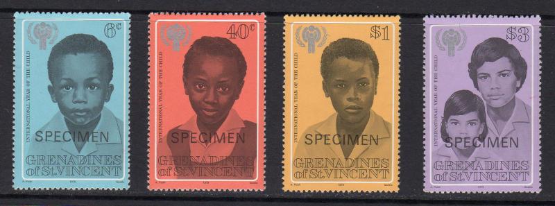 St.Vincent Grenadines 1979 Sc#176/179 Year of the Child (ICY) Set (4) SPECIMEN