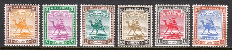 Sudan - Scott #36//42a - MH - Short set - SCV $9.65