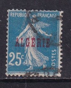 Algeria  #13  used  1924  overprint 25c