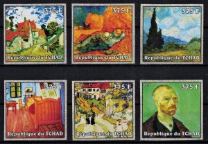 CHAD 2002 - Paintings,  Van Gogh / complete set MNH