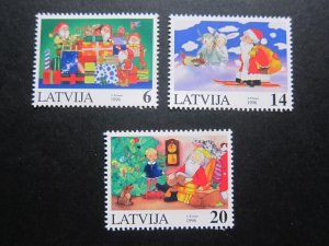 Latvia 1996 Sc 433-435 set MNH