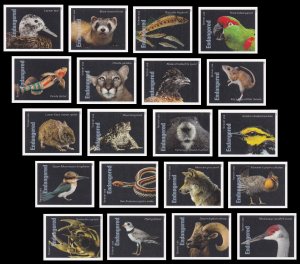 US 5799v-5799ao Endangered Species imperf NDC set 20 MNH 2023