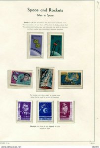 Space & Rockets Worldwide Collection MNH on Lighthouse Hingeless 9 pages 11456