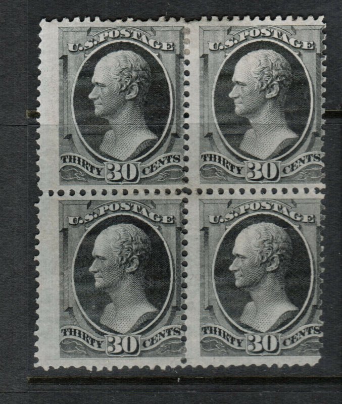 USA #154 Mint Rare Block Full Original Gum Hinged **With Certificate**
