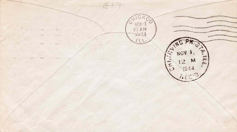 USA 1944 FDC Sc E17 13c Special Delivery Grimsland Cachet Washington DC