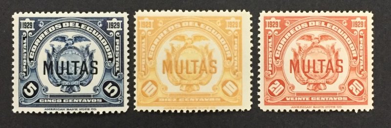 Ecuador 1929 #j15-7, Coat of Arms, MNH.