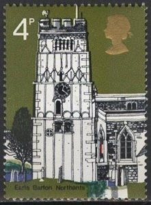 Great Britain 672 (mnh) 4p All Saints Church, Earl Barton (1972)