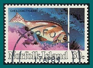 Norfolk Island 1984 Reef Fish, 30c used  #339,SG334