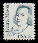 PCBstamps   US #1858 18c George Mason, 1981, MNH, (9)