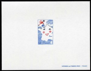 France, 1950-Present #1730 (YT 2125) Cat€35, 1981 Smiling Map of France, ep...