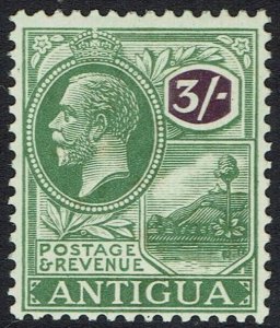 ANTIGUA 1921 KGV BADGE 3/-