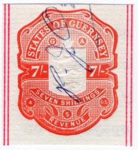 (I.B) Guernsey Revenue : Impressed Duty 7/-