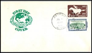 1962 Revenue Sc R733 FDC with GP cachet 10c Documentary stamp Washington DC