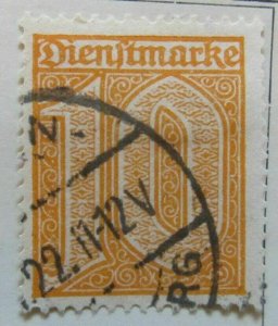 Germany Mi 65 Scott Sc O4 YT 1921 10pf Official Used A6P45F173-