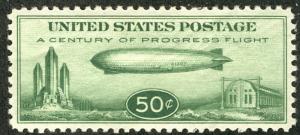 US #C18 50c Baby Zeppelin, XF-SUPERB mint hinged, near perfect centering, ver...