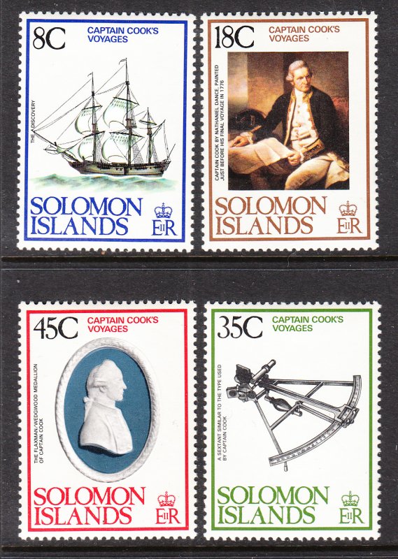 Solomon Islands 381-384 Captain Cook MNH VF