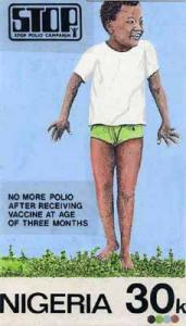 Nigeria 1984 Stop Polio Campaign - original hand-painted ...