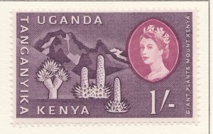KENYA UGANDA AND TANGANYIKA 1960-62 1s MH* Stamp A30P4F40665-