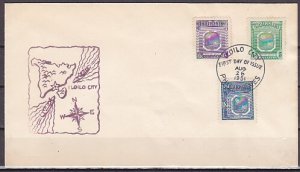 Philippines, Scott cat. 566-568. Coat of Arms issue. First day cover. ^