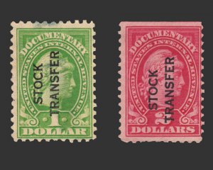 UNITED STATES REVENUE STAMP. SCOTT # RD30 - RD31. USED. # 4 - A