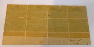 #240 50 cent Columbian plate block