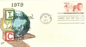 #1772 Year of the Child Weddle FDC