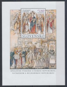 2013 Slovakia - Saint Cyril and Methodius - Sheet No. 79 - Joint Issue, MNH**