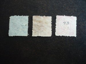 Stamps - India Hyderabad - Scott# O41-O43 - Used Part Set of 3 Stamps