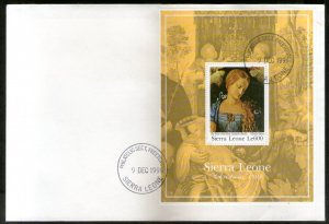 Sierra Leone 1991 Christmas Painting by Albrecht Durrer Sc 1437 M/s FDC # 9608