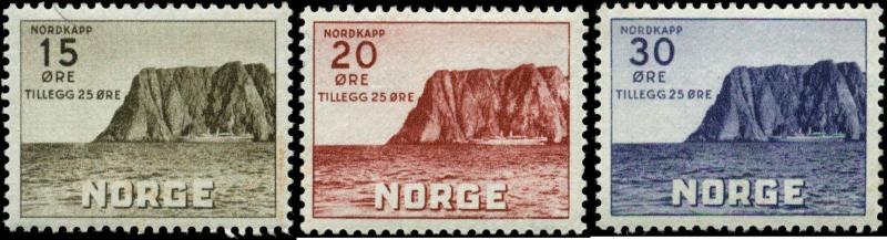 Norway Scott #B28-#B30 Complete Set of 3 Mint