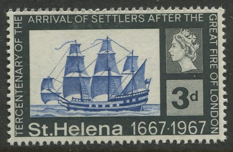 STAMP STATION PERTH St Helena #198 Tercentenary of Settlers 1967 MNH