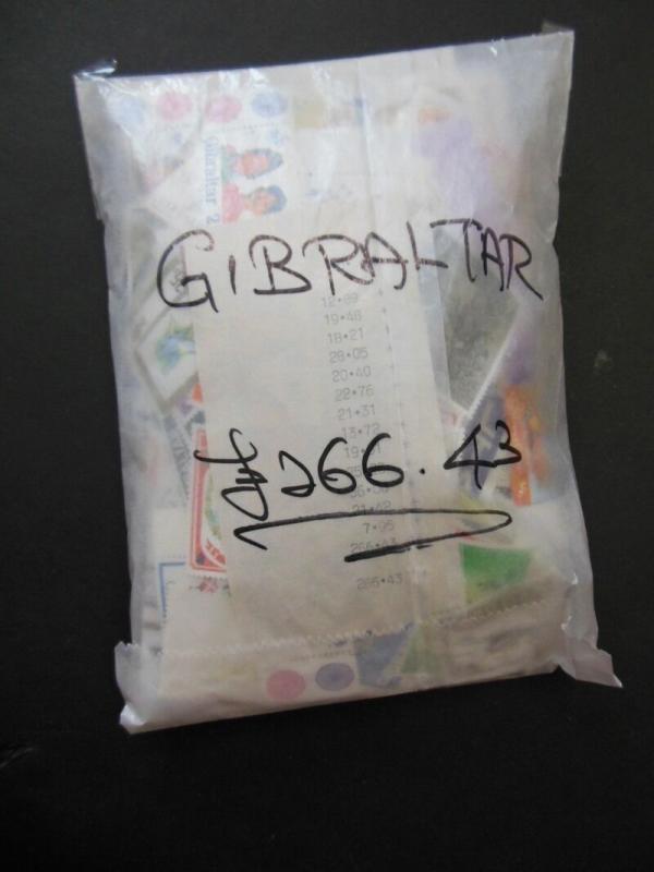 GIBRALTAR : Clean accumulation of sgls & sets all valid for postage Face £1,069