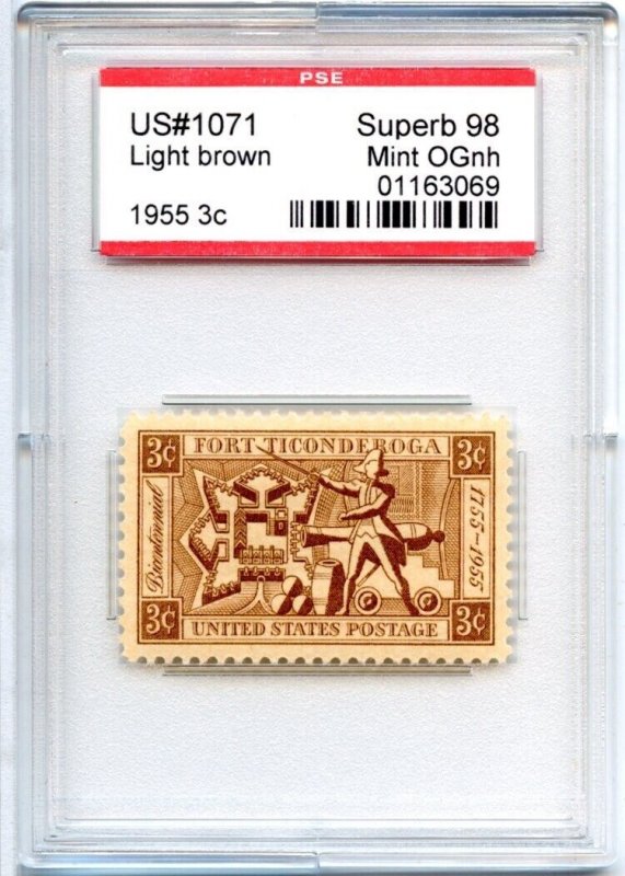 US SCOTT #1071 MINT-SUPERB-OG-NH GRADED 98 PSE ENCAPSULATED SMQ $60 (7/31/24 GP)