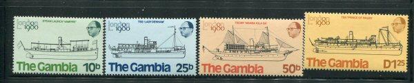 Gambia #408-11 MNH