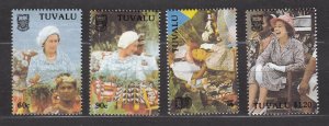 J41000 JL Stamps 1988 tuvalu set mh #507-10 royality