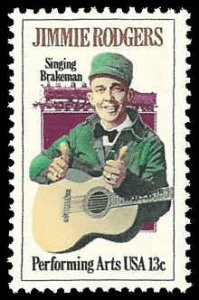 PCBstamps   US #1755 13c Jimmie Rodgers, 1978, MNH, (5)