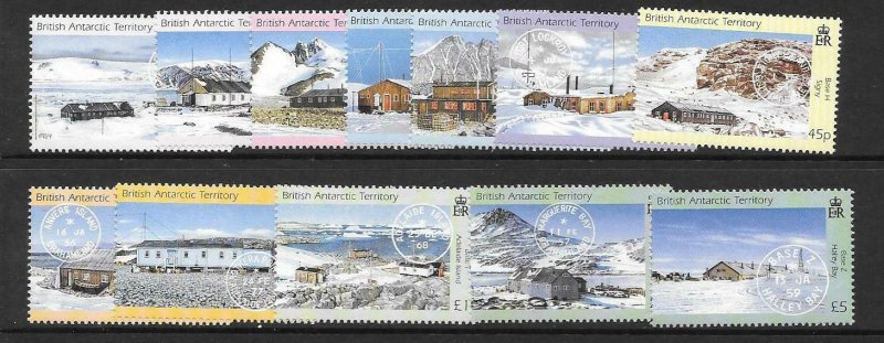 BRITISH ANTARCTIC TERR. SG377/88 2003 RESEARCH BASES & POSTMARKS MNH