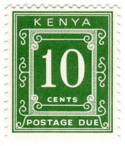 (I.B) KUT Postal : Kenya Postage Due 10c