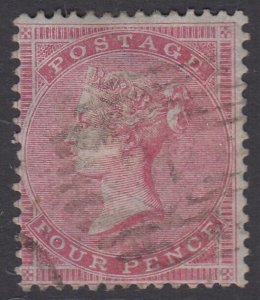 SG 63 4d carmine, watermark medium garter. Fine used CAT £575