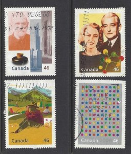 Canada #1830a-d Used set of 4, Millennium Collection, A Tradition of Generosity