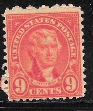 USA 641: 9c Jefferson, MNH, F