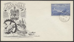 1946 #CE3 17c Airmail Special Delivery FDC Artmaster Cachet Ottawa