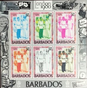 Barbados 1980 London ‘80 Minisheet MNH