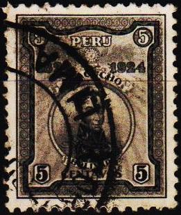 Peru. 1924 5c S.G.443 Fine Used