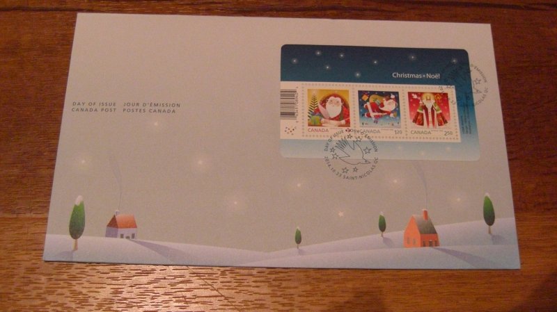 Canada Post #2796 -- Christmas FDC - Issued 2014/10/23