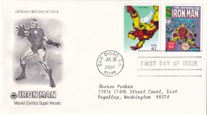 2007,  Marvel Comics-Ironman, PCS, FDC (E14623)